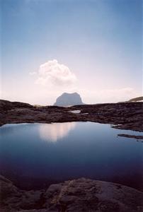 Pool on top of mountain