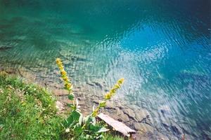 Turquoise mountain lake