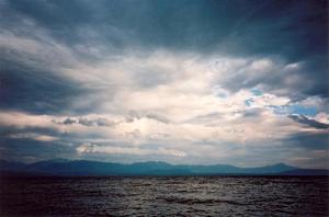 Lake and clouds