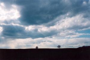 Field, clouds