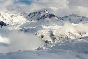 Snow covered mountains