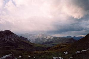 Clouds over the St. Antönien valley