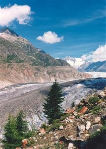Aletsch Glacier - the largest glacier in the Alps