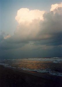 Sunset cloud over the sea, Madras