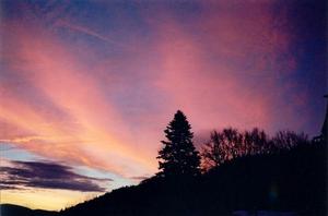 Pink and Peach cloud strokes at sunset