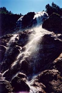 Close view of waterfall