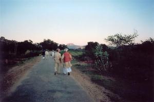 Friedrich walking with Krishnamurti