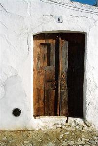 Old weather-worn barn door