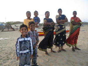 At Adyar Beach, Chennai