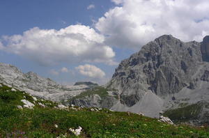 View from Sulzhutte of Weisfluh