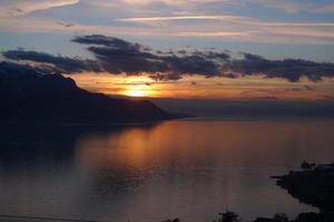 Lake Geneva from the train