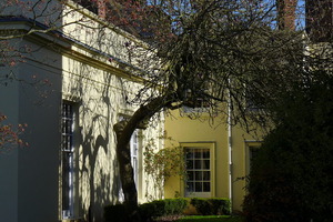 Shadow on an outside wall of the dining room