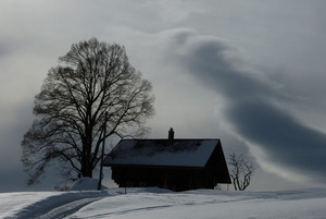 Winter sky above Rougemont