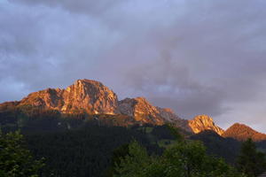 La Videmanette at sunset