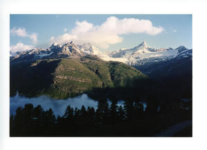 View from Riederalp, into Valais