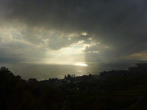 From the train above Montreux