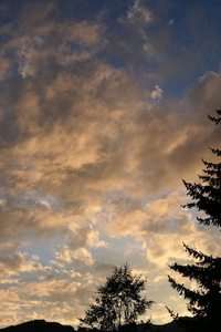 Tinted clouds
